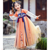 Girls Hanfu Chinese Style Dresses 2022 New Children'S Tang-TB00866-Veeddydropshipping